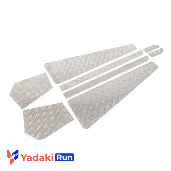 ورق آجدار دوکابین مشکی و نقره ای