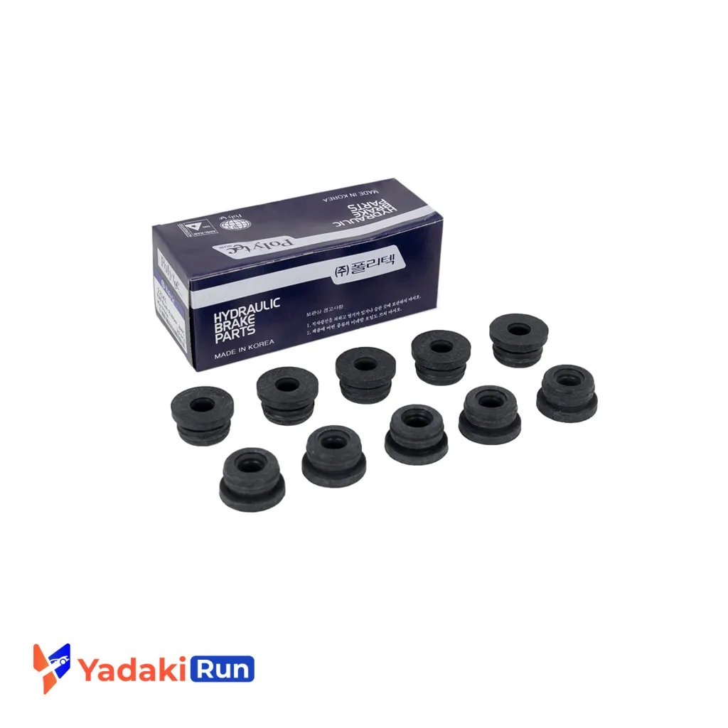 لاستیک زیر مخزن روغن ترمز پراید اصلی برند پلی تک (POLYTEC) - کره ای